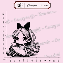 Tampon Alice au pays des merveilles - Alice - Tampon silicone clear