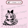 Tampon Alice au pays des merveilles - Alice - Tampon silicone clear