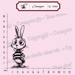 Tampon Alice au pays des merveilles - Lapin - Tampon silicone clear