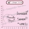 4 Tampons prendre le temps de voyager - Tampon silicone clear