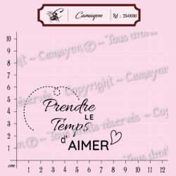 4 Tampons prendre le temps de voyager - Tampon silicone clear