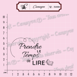 4 Tampons prendre le temps de voyager - Tampon silicone clear