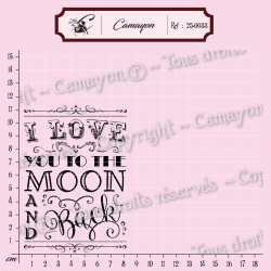 Tampon Love you to the moon - Tampon silicone clear