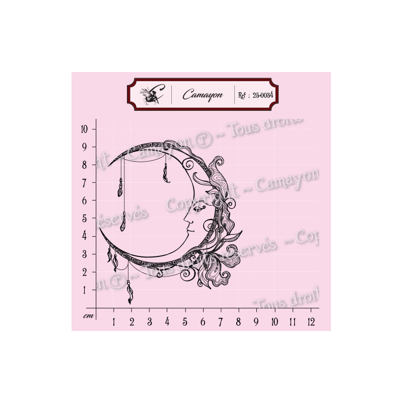 Tampon lune - Tampon silicone clear