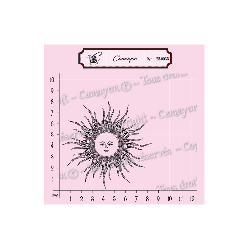 Tampon soleil - Tampon silicone clear