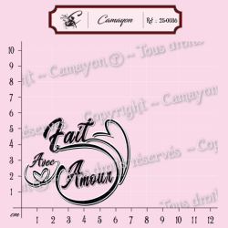 Tampon fait avec amour - Tampon silicone clear