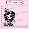 Tampon Alice au pays des merveilles - Reine de coeur - Tampon silicone clear