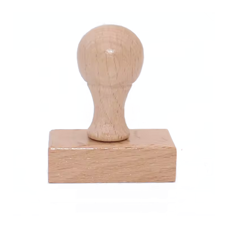 Support avec manche en bois