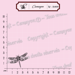 Tampon libellule steampunk - Tampon silicone clear